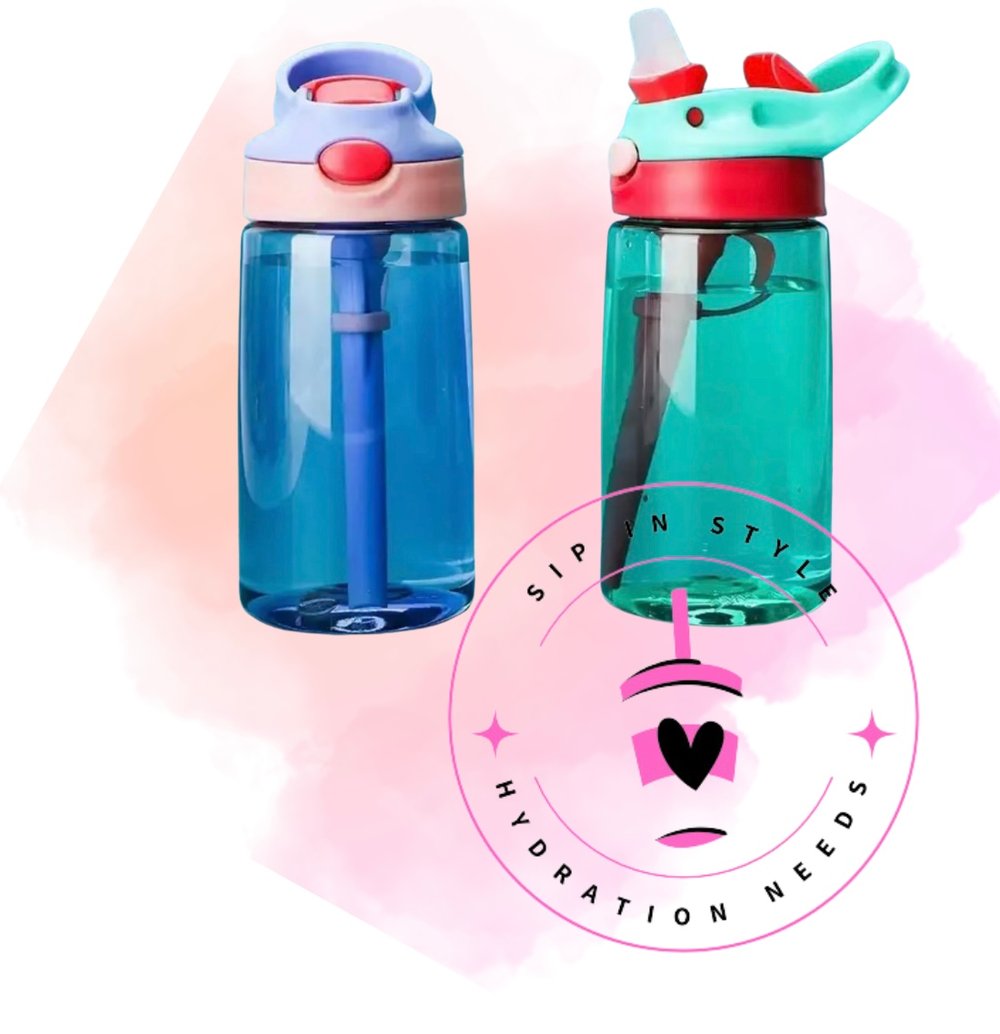 Kids Water bottle - Top Flip Straw