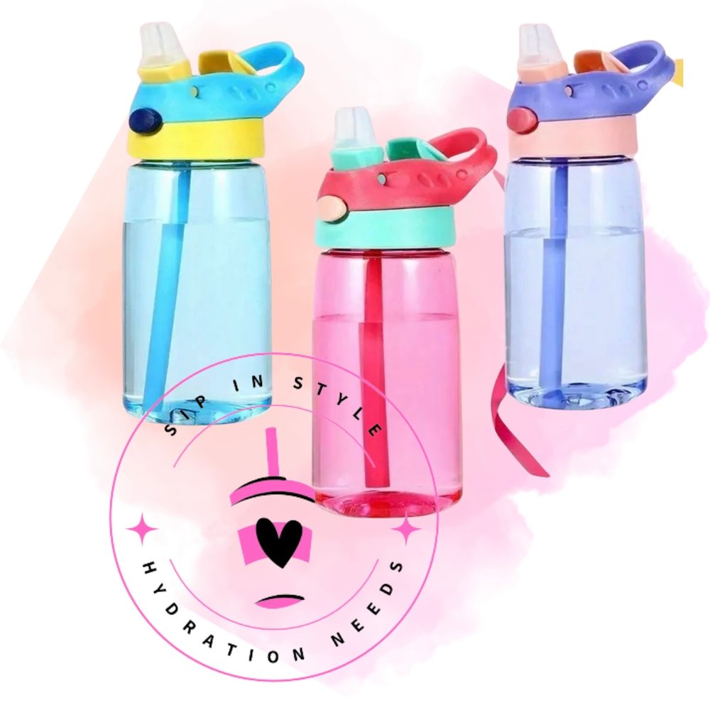 Kids Water bottle - Top Flip Straw