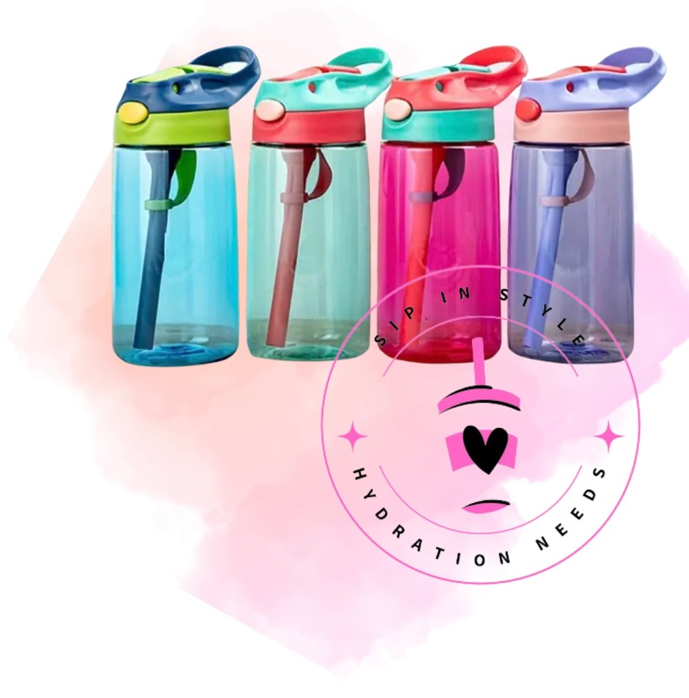Kids Water bottle - Top Flip Straw
