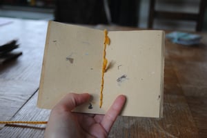 FERZA — petit carnet simple — papier artisanal et papier marbré