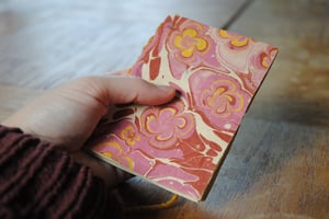 FERZA — petit carnet simple — papier artisanal et papier marbré