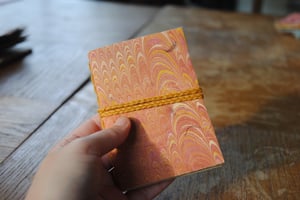 OLVE — petit carnet simple — papier artisanal et papier marbré