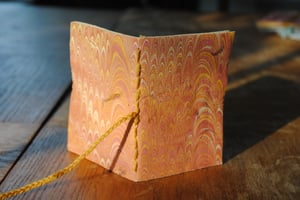 OLVE — petit carnet simple — papier artisanal et papier marbré