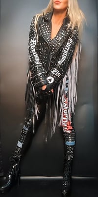 Image 3 of MOTORHEAD OVERKILL FRINGED BIKER JACKET