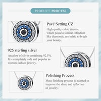 Image 4 of Evil Eye Necklace ( real 925 Sterling Silver)