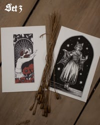 Image 3 of set of TWO MINI PRINTS - various