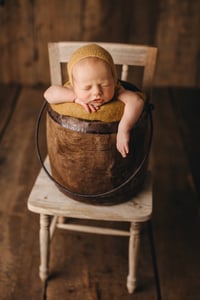 Image 21 of Wooden bucket with metal handle