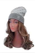 Gray LV Fashion Beanie 