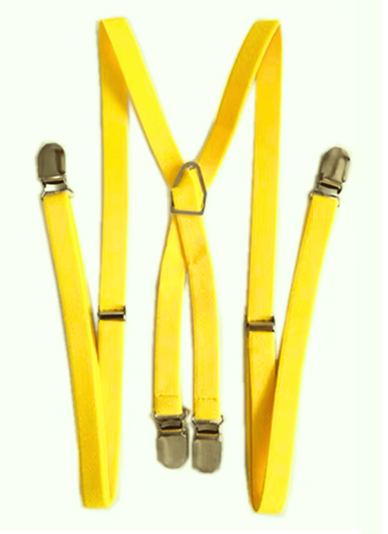 Skinhead Braces - Yellow(Choice of lace color)