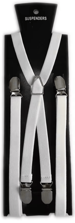 Skinhead Braces - White(Choice of lace color)