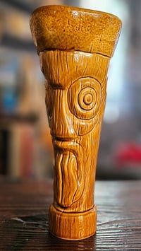 Image 2 of Katiki Castaways No.2 Tiki Mug Caramel Brown Limited Edition of 200 FREE SHIPPING *PREORDER*
