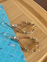 Image 3 of Leather Cord Earrings 