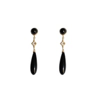 Black Onyx Drop Earring