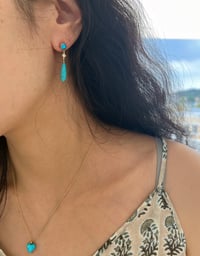 Image 2 of Turquoise Drop Earring