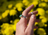 Image 3 of Emerald Valley ring (size 8.5)