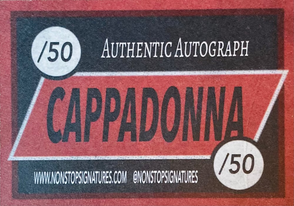 CAPPADONNA Exclusive Nonstop Signatures On-Card Autographed Hip Hop Trading Card - #’d to 50!