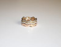 Image 3 of Pave Wave Band Ring 