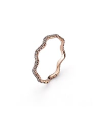 Image 1 of Pave Wave Band Ring 