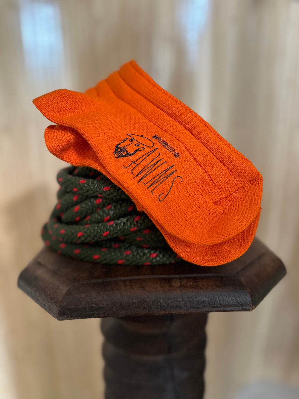 THE DECK SOCK (HUNTER ORANGE) 