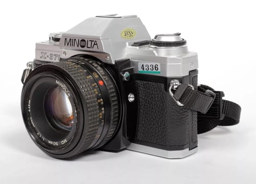 Image of Minolta X-370 35mm SLR Film Camera + MD 50mm F1.7 lens #4336