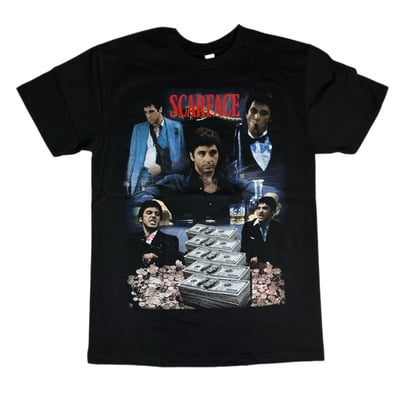 Image of 5pack UNISEX GRAPHIC TEES-SCARFACE #1