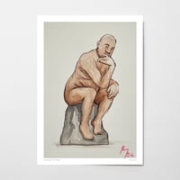 Kanye West - The Thinker signed print