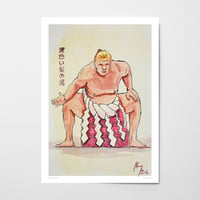 Sumo Haaland signed print