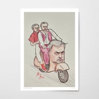 Jose Mourinho Scooter signed print