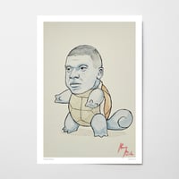 Mbappe Squirtle signed print