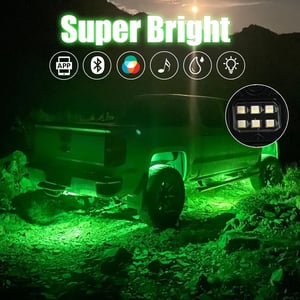 Image of SUNPIE 16 Pods color change Rock Lights (Remote & Bluetooth)