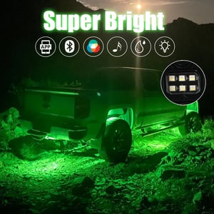 Image of SUNPIE 16 Pods color change Rock Lights (Remote & Bluetooth) 