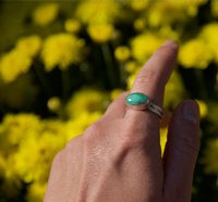 Image 1 of Emerald Valley ring (size 8.5)
