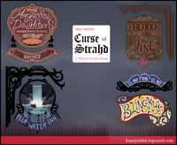 Barovian Shop Signs Charms (Pre-Order)