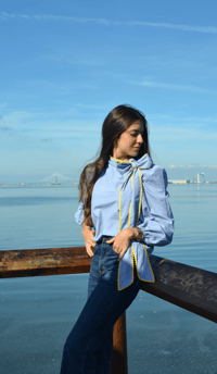 Image 1 of Blusa lazada (Bajo pedido)