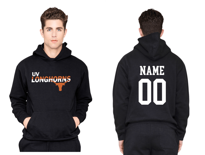 Image of UV LONGHORNS HOODIE BLACK 