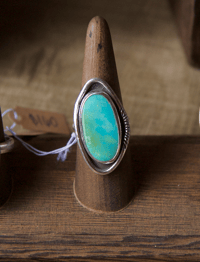 Image 2 of Organic Shadowbox Royston ring (size 7.5)