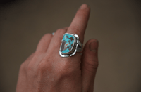 Image 2 of Royston sawcut ring No. 001 (size 7.5)