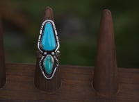 Image 5 of Blue Royston + Teal Royston statement ring (size 7.75)