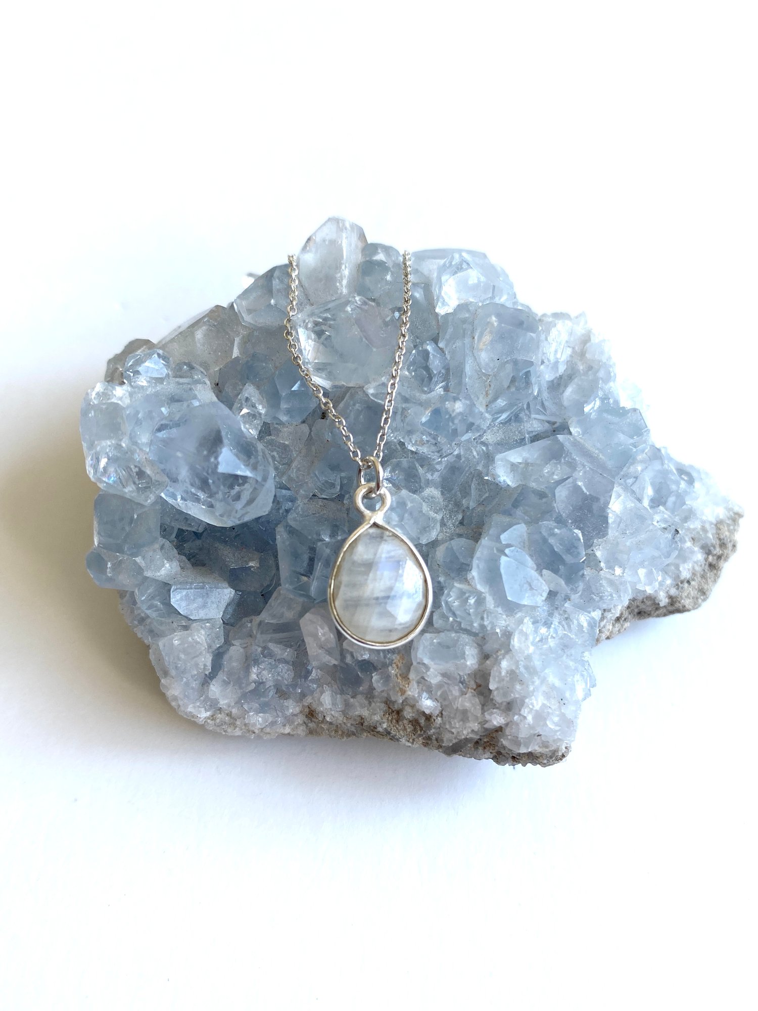 Image of Rainbow Moonstone Necklace