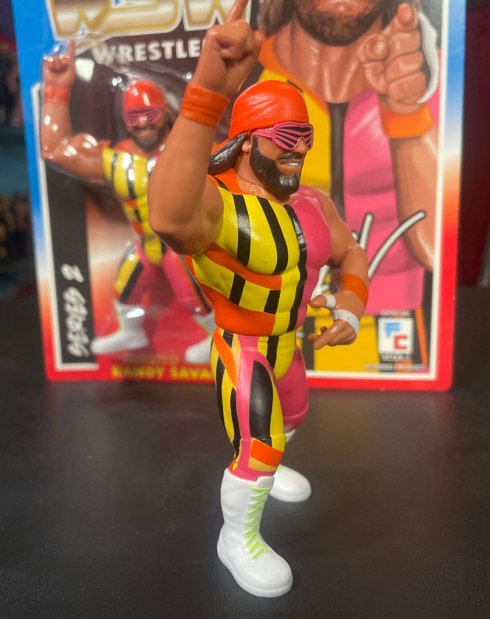 AVAILABLE 9/30: MACHO MAN RANDY SAVAGE WRESTLE-SOMETHING WRESTLERS SERIES 2 FIGURE (TOY COLORS)