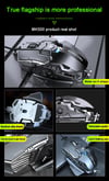 MSL 2024 Ergonomic Wired Gaming Mouse - 12800 DPI, RGB LED Backlight for PC & Laptop