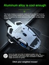 MSL 2024 Ergonomic Wired Gaming Mouse - 12800 DPI, RGB LED Backlight for PC & Laptop