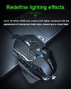 MSL 2024 Ergonomic Wired Gaming Mouse - 12800 DPI, RGB LED Backlight for PC & Laptop