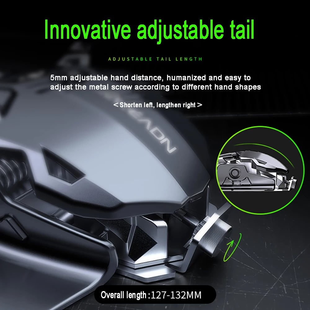 MSL 2024 Ergonomic Wired Gaming Mouse - 12800 DPI, RGB LED Backlight for PC & Laptop