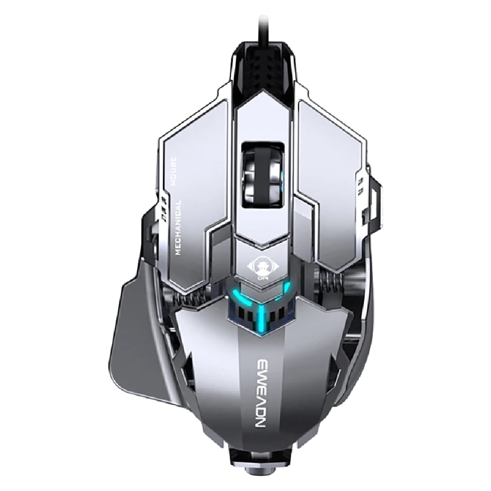MSL 2024 Ergonomic Wired Gaming Mouse - 12800 DPI, RGB LED Backlight for PC & Laptop