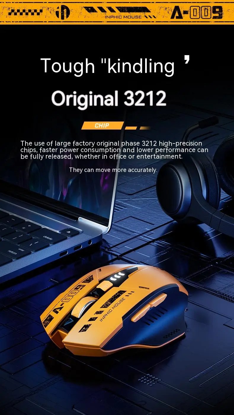 MSL 2.4G Bluetooth Rechargeable A9 Wireless Silent Mouse for PC and Office