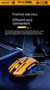 MSL 2.4G Bluetooth Rechargeable A9 Wireless Silent Mouse for PC and Office