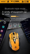 MSL 2.4G Bluetooth Rechargeable A9 Wireless Silent Mouse for PC and Office