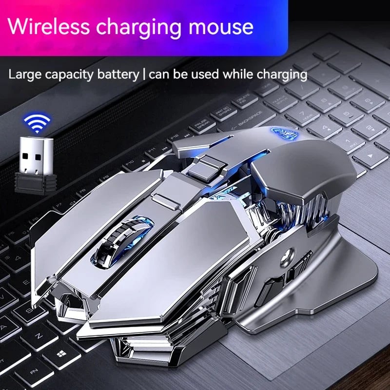 MSL SC300 Wireless Rechargeable Mouse with Cool Lights - 2.4G