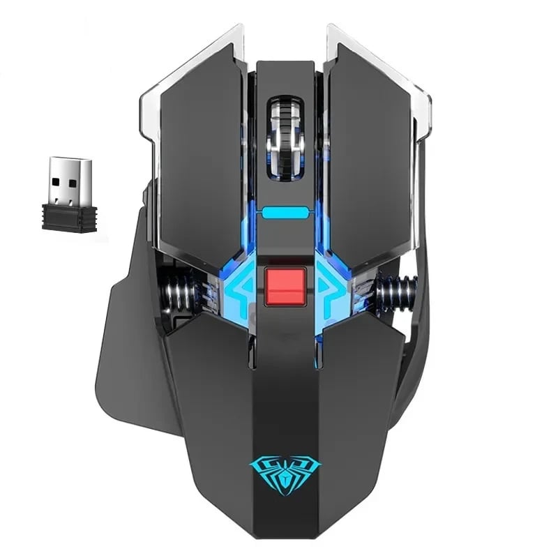 MSL SC300 Wireless Rechargeable Mouse with Cool Lights - 2.4G